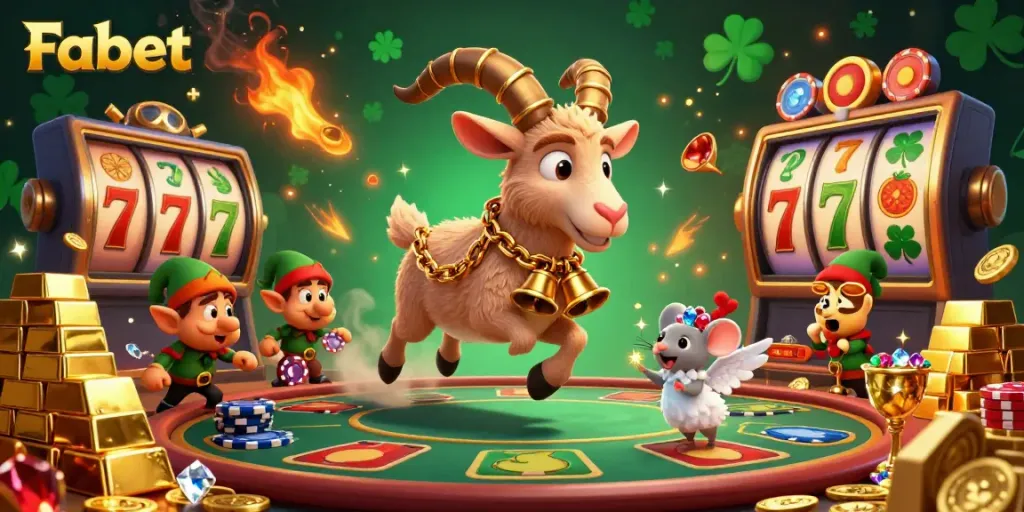 Experience the festive horrors of Fabet's casino with vibrant characters and thrilling gaming elements.