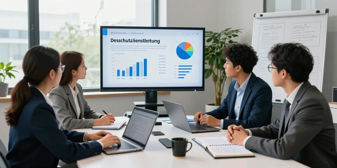 Engaging meeting discussing Datenschutz Dienstleistung with professionals collaborating on data protection strategies.