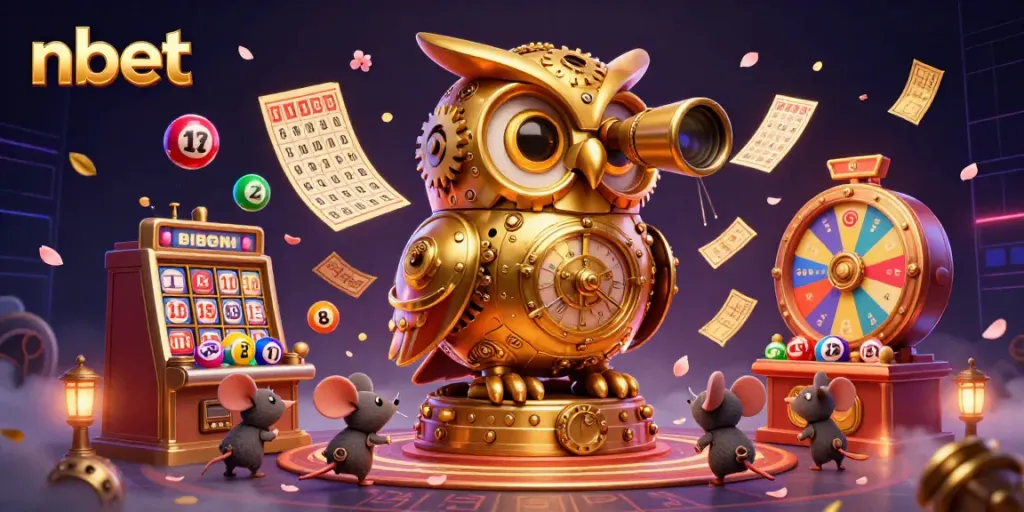 Join the excitement at nbet casino with our vibrant 3D illustration featuring animated characters and thrilling game elements.